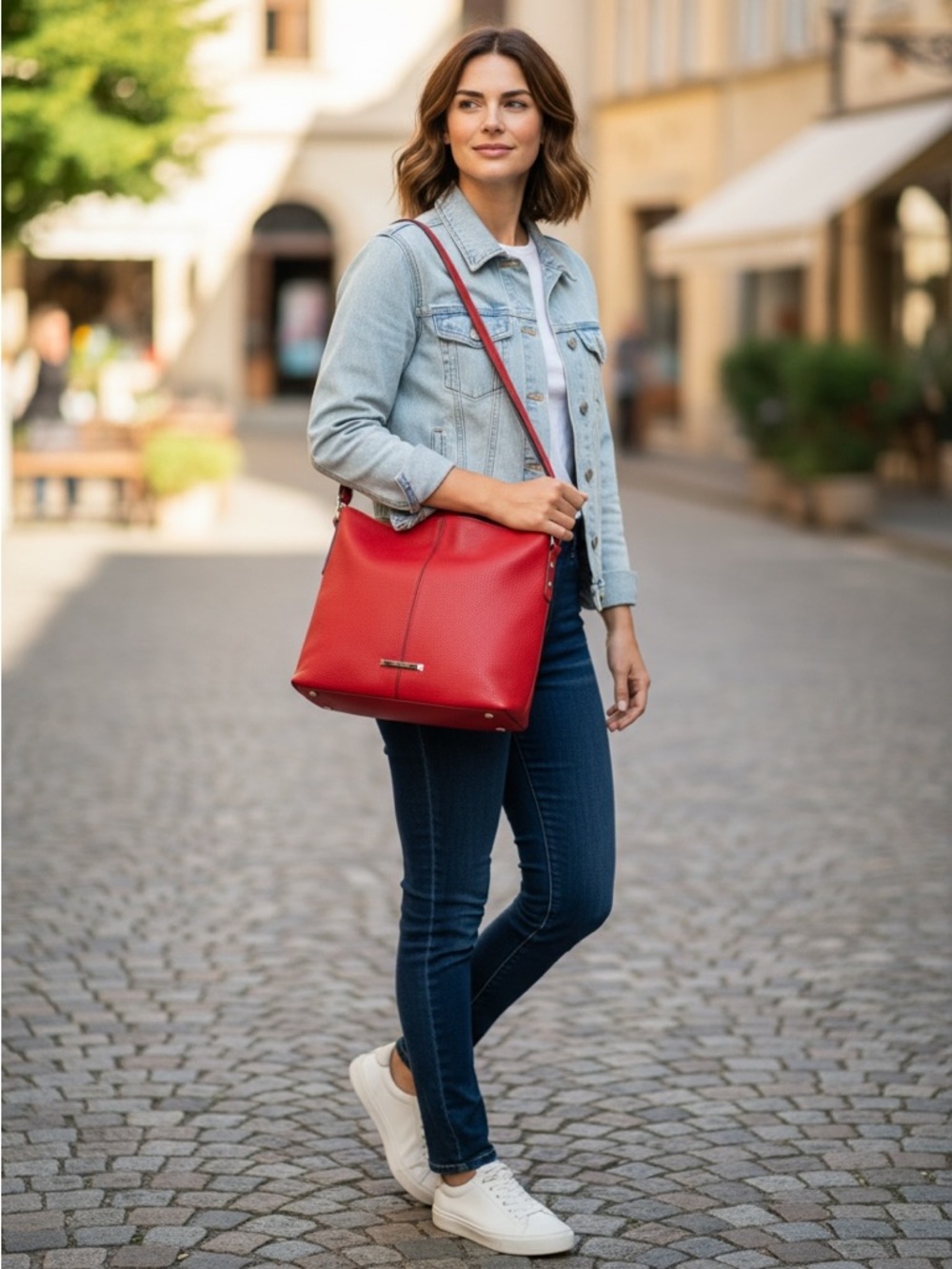 Anne Klein Red Shoulder Bag